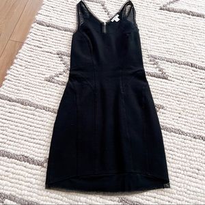BNWOT Helmut Lang stretch dress SZ S with tulle detail